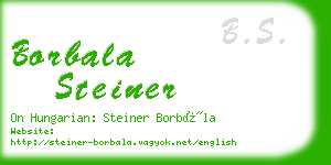 borbala steiner business card